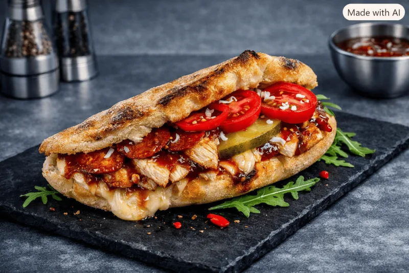 Panini Pollo BBQ